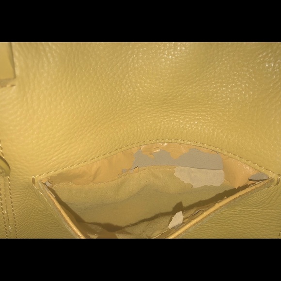 The Sak Tote Leather Purse Yellow - Picture 7 of 8